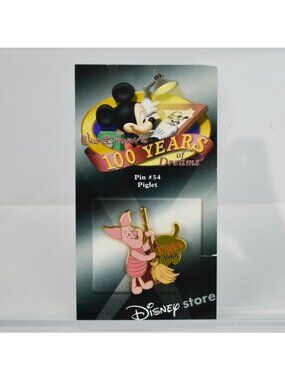 Walt Disneys 100 Years Of Dreams Pin #54 Piglet 1968 Collectible Enamel Pin On O